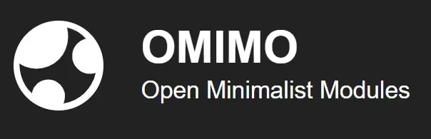 OMIMO (Open Minimalist Modules) logo